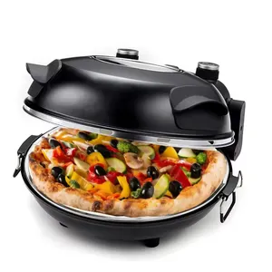 new household 1200W small 30cm 45cm die cast cooking plate pita machine pizza electric arabic bread maker