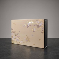 Caja de Regalo de Lujo Personalizada, Caja Rígida con Cajón y Grabado Dorado, Tapa Hueca Cortada con Láser, Bandeja de Espuma EVA para Set de Regalo