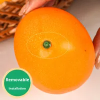 Décoration d'intérieur Premium YUNJIN : Faux fruit artificiel Grand Mangue Royale Verte en mousse moulée par injection, écologique et légère, imitation ivoire, 70G