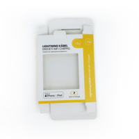 Emballage personnalisé pour chargeur, câbles Lightning Type C, boîte de câbles USB A vers Lightning, emballage pour iPhone