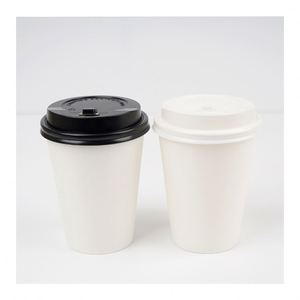 High Quality Disposable Single Wall Coffee Cups with <b>PS</b> Lids - Product Image 1