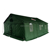 Tente de secours en toile imperméable double couche quatre saisons JQ JQ-95 avec structure métallique en acier, étanchéité >3000 mm