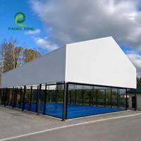 Couverture de toit Paddle Court avec terrain Padel Ensemble pour les joueurs de tente Padel Court avec 15 ans d'expérience.