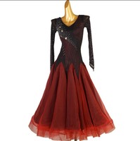 MQ360-1 professionnel pas cher taille personnalisée compétition robe de danse de salon femmes
