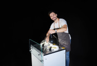 Galaxy Ec2 Td Miles China Fabriek Directe Verkoop Alles In Één Afspeelbare Voorbar Type Ijs Gelato Maker Ce Nsf Kosteneffectief
