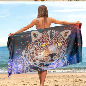 Telo mare Vibrant Starry Night Jaguar, telo <span class=keywords><strong>da</strong></span> bagno decorativo alla moda, perfetto per la <span class=keywords><strong>spiaggia</strong></span>, come copertura per tappetino yoga e per l'arredamento della casa - Product Image 1