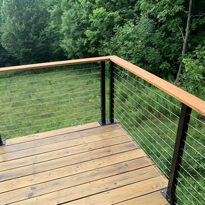 Rampe d'escalier intérieure moderne, balustrade <span class=keywords><strong>en</strong></span> câble d'acier inoxydable facile à installer, <span class=keywords><strong>kit</strong></span> de rampe <span class=keywords><strong>en</strong></span> câble sur mesure pour terrasse, balcon - Product Image 6