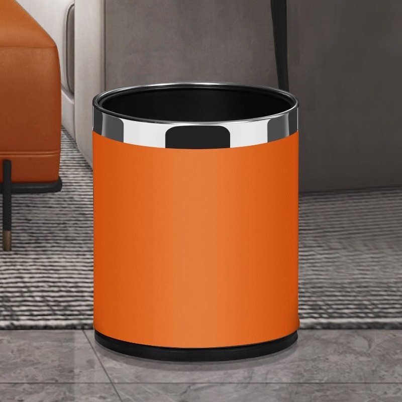 10L Vibrant Orange with Silver Ring