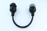 Cable Adaptador J1708 de 6 Pines a J1939 de 9 Pines, Tipo 1, Color Gris, Compatible con J1939 Tipo 1 y Tipo 2