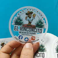 Etiquetas Adhesivas Redondas Personalizadas con Logotipo de Marca Privada, Impresión de Etiquetas de Productos, Rollo de Etiquetas Adhesivas Comerciales con Logotipo Personalizado