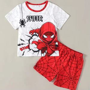 Catpapa AMZ Ensembles de vêtements pour enfants garçons d'été, vêtements pour enfants, costumes de style super-héros - Product Image 1