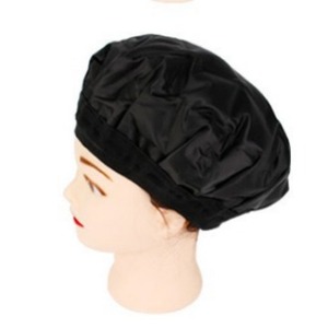 Bonnet chauffant pour masque capillaire, non électrique, pour usage domestique, soin des cheveux, coloration, coiffage, bonnet vapeur, noir, rose, rouge vif - Product Image 2