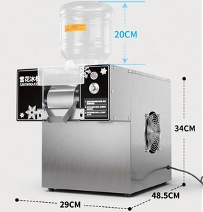 Machine à glace pilée commerciale nouvelle génération, haute capacité 40 kg/24h, en acier inoxydable, pour la fabrication de flocons de crème et de glace en flocons - Product Image 2
