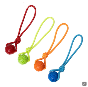 2026 HOT Eco-Friendly Solid Rubber Bite Toy Ball Pet Dog Outdoor Training Bouncing Ball Retrieve and <b>Throwing</b> Exercise - Product Image 3