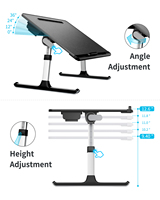 Table d'étude portable pour enfants, table d'étude inclinable, support pour ordinateur portable, support flexible pour ordinateur portable, bureau pour ordinateur portable pour lit/voiture/canapé Saiji