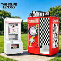 Machine à photomaton à impression instantanée personnalisable avec service en libre-service, compatible avec iPad/appareil photo reflex/appareil photo, usage commercial