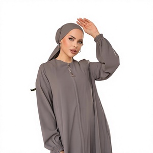 Muslim <b>Abaya</b> Women Plus Size <b>Summer</b> Spring Autumn Wedding ODM Anti-static Breathable Lightweight Anti-Wrinkle Handmade Polyester - Product Image 1