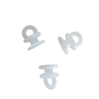 Ugrace Poulie à crochet ouvert moderne blanche simple PP Null Runner pour rails de rideaux Accessoires en plastique Modèle PLA0907