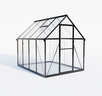 Vente en gros d'usine de serre contemporaine personnalisée mur en polycarbonate sur pied avec cadre en métal pour jardin extérieur