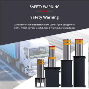 Otomatik hidrolik geri çekilebilir direkler paslanmaz çelik konut yükselen yol direkleri araba için trafik bariyerleri - Product Image 5