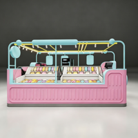 Maßgefertigte Eiscreme-Vitrine Multifunktionale Hochleistungs-Gefriertruhe Kommerzielle Gelato-Auslagevitrine mit LED-Beleuchtung