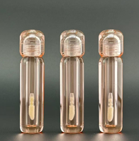 Flacons vides pour gloss à lèvres entièrement transparents, matériaux d'emballage cosmétique professionnels personnalisables pour le sérigraphie de rouge à lèvres