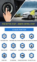Clé de voiture intelligente modèle Corolla avec bouton de démarrage Serrure centrale de porte télécommandée Démarreur à distance du moteur Système d'alarme de sécurité