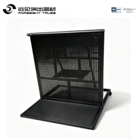 Barrière de scène modulaire en alliage d'aluminium à connexion rapide, durable et sécurisée, pour le contrôle des foules, noire ou argentée