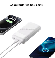 Soldes de liquidation Banques d'alimentation 10000mah 20000mah Double sortie USB 2A Chargeur portable abordable Capacité réelle à 100%