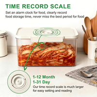 Récipient de stockage alimentaire hermétique sous vide pour la fermentation du kimchi, idéal pour les légumes, les fruits, le riz, les cornichons de chou et de concombre, pour la cuisine