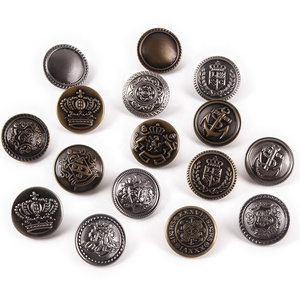 Botones <span class=keywords><strong>de</strong></span> Metal <span class=keywords><strong>de</strong></span> Latón Vintage Personalizados, Estilo Británico, Botón con Diseño <span class=keywords><strong>de</strong></span> León Dorado, <span class=keywords><strong>Ancla</strong></span> y Corona para Traje, Blazer o Abrigo - Product Image 2