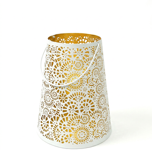 Support de bougie votive en fer blanc fait main, élégant, sans plomb, durable, avec découpe personnalisée pour la maison, les restaurants et les événements de mariage - Vente en gros - Product Image 6