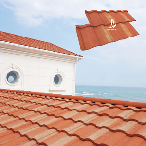 Tuiles de toiture en pierre enduite durables et longue durée de vie avec garantie de 50 ans, finition sinterisée pour complexes hôteliers et hôtels - Product Image 4