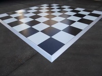 Plancher de danse portable en bois de teck, diamètre 7m, modèle GS, GSDFW, certifié TUV, pour mariages, fêtes, présentoirs en treillis, utilisation intérieure/extérieure