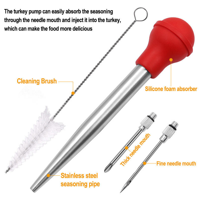 Stainless steel Turkey Pin (red