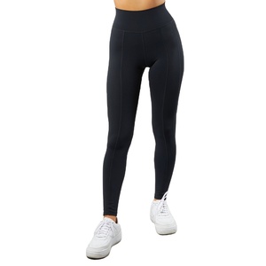 Leggings de Yoga para Mujer con Logotipo Personalizado del Proveedor, Diseño Moderno, Cintura Alta a Rayas y Alta Calidad - Product Image 1