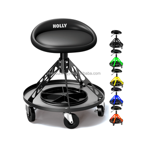 Tabouret de construction amovible en métal roulant <span class=keywords><strong>mécanique</strong></span> Creeper siège voiture détaillant rouleau mécanicien établi avec plateau de rangement d'outils - Product Image 1