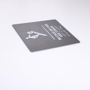 Biển Hiệu Chữ Nổi Bằng Kim Loại Tùy Chỉnh Biển Hiệu Tìm Lối Đi Nhà Vệ Sinh - Product Image 3