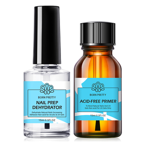 BORN PRETTY Primer per <span class=keywords><strong>Unghie</strong></span> Senza Acidi 15ml, Etichetta Privata, Asciugatura Rapida, Preparatore e Primer per <span class=keywords><strong>Unghie</strong></span> Acriliche - Product Image 1