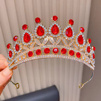 Tiara Corona Plateada Vintage con Cristales de Cuarzo Transparentes, Coronas de Reina, Tiara Elegante para Boda de Princesa Real