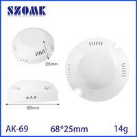 Scatola di Giunzione Elettronica Personalizzata OMK in Plastica ABS per Alimentatore LED, Contenitore IP54 Forma 68x25mm