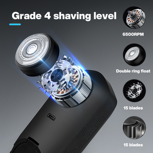 Splendides ventes, qualité supérieure, tondeuses corporelles en céramique, type R, sécurité, lavables, 2 en 1, double lame, sans fil, étanches, tondeuse à cheveux - Product Image 4