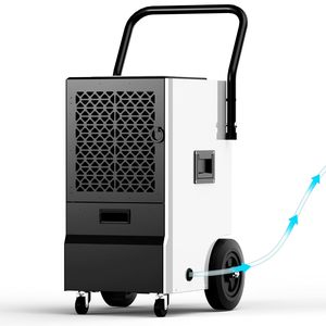 Euhomey 160 Pints Commercial <b>Dehumidifier</b> With Pump And Drain Hose For Basement Use - Product Image 1