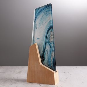 <span class=keywords><strong>ADL</strong></span>-Trophée de Cristal en Verre, Fond Coloré Personnalisé, Logo pour École, Trophée Entreprise, Événements, Lettres, Artisanat - Product Image 2