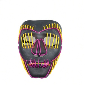 Máscara Luminosa LED de Fábrica con Diseño de Boca Fruncida para Disfraces de Pascua, Halloween, Escenarios y Estilo de Baile Callejero - Product Image 5
