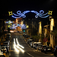 Lampadaires LED d'extérieur IP65 à prix de gros pour Noël, avec télécommande, intensité variable, en fer, pour décorations de fêtes