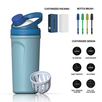 Bouteilles shaker 24 oz à prix d'usine, en acier inoxydable 304, gobelet à protéines portable avec poignée, bouteille d'eau sans BPA
