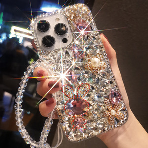 เคสโทรศัพท์มือถือลายกระต่ายประดับเพชรหรูหรา สำหรับ <span class=keywords><strong>iPhone</strong></span> 17/16/15/<span class=keywords><strong>14</strong></span>/13 <span class=keywords><strong>Pro</strong></span> Max ป้องกันการกระแทก ผลิตจาก TPU และ PC  ตกแต่งคริสตัลเต็มตัว - Product Image 5