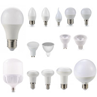 Bombilla LED de Aluminio y Plástico, Luz Blanca Fría 6500K, 220V, E27, A60/A65, 7W 560lm, 10W 800lm, 15W 1200lm, Disponible en Stock, Envío Inmediato, Precio Económico