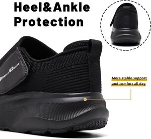 Chaussures pour diabétiques SILENTCARE pour hommes, fabriquées en Chine, extra larges, à enfiler, ajustables, pour soulager la douleur au <span class=keywords><strong>pied</strong></span> des personnes âgées, neuropathie - Product Image 5